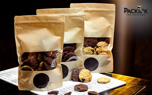 Artisanal cookies in attractive packaging.