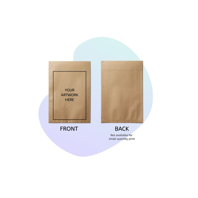 Expandable paper bag print low quantity