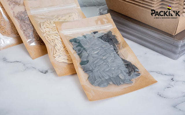 Resealable bags for food packaging.